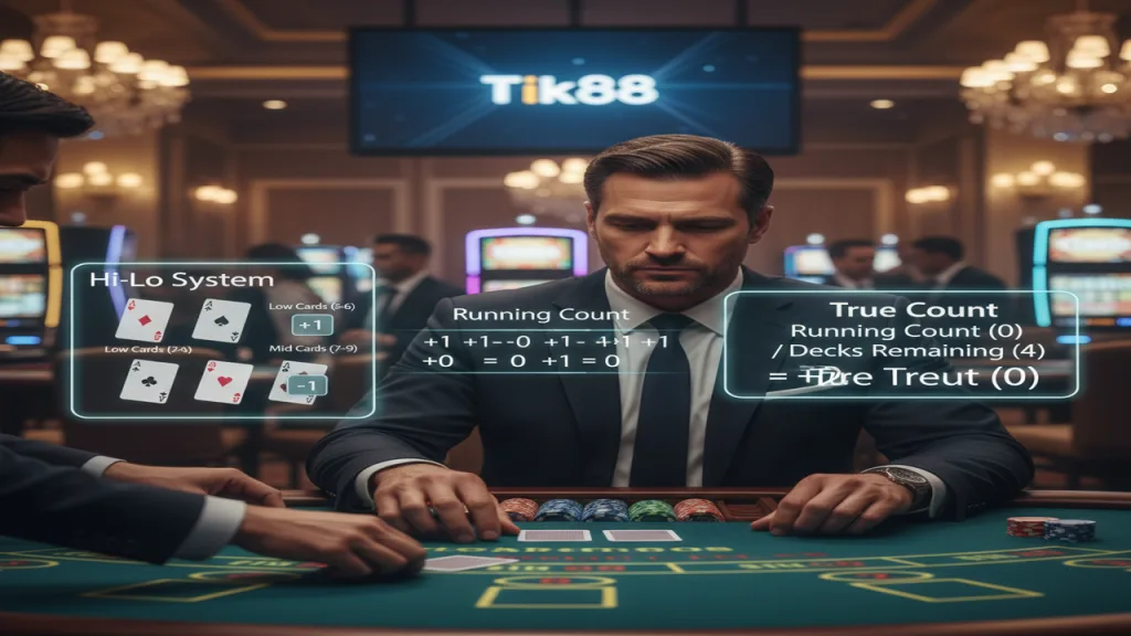 Bí quyết thắng Blackjack bằng chiến thuật đếm bài Tik88
