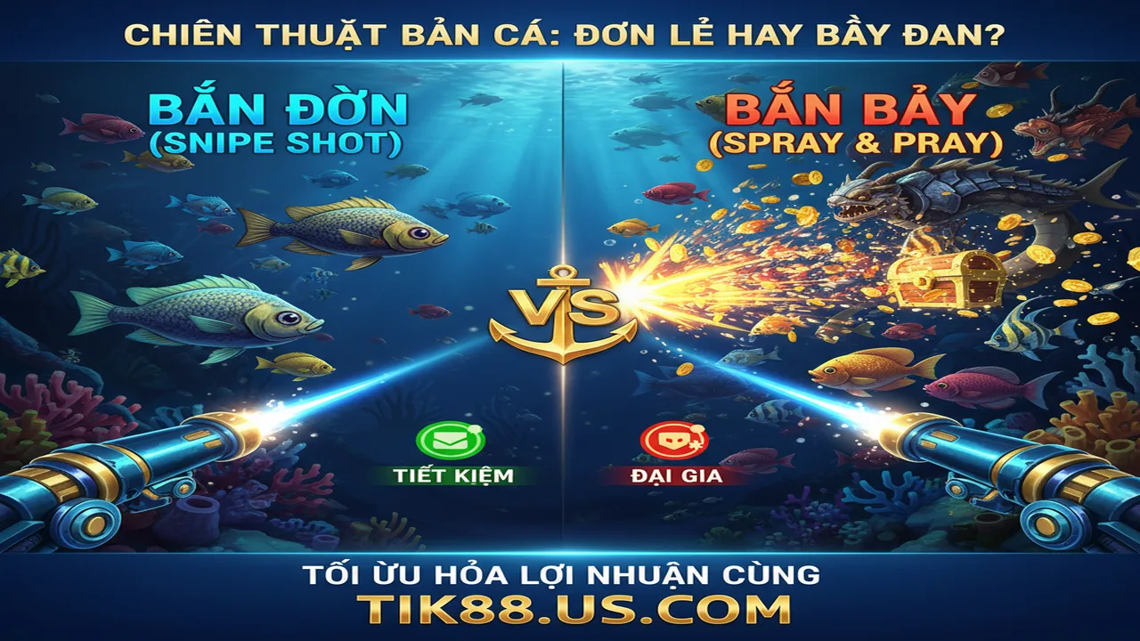 Chiến thuật bắn cá ăn tiền: Bắn đơn hay bắn bầy? Tik88