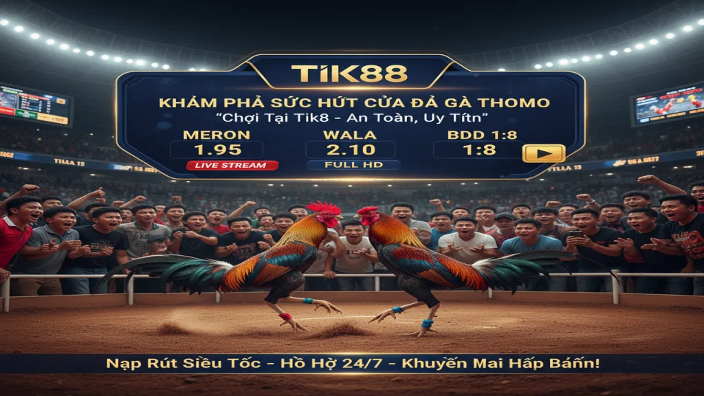 Hướng dẫn chơi Đá gà Thomo trực tiếp Tik88