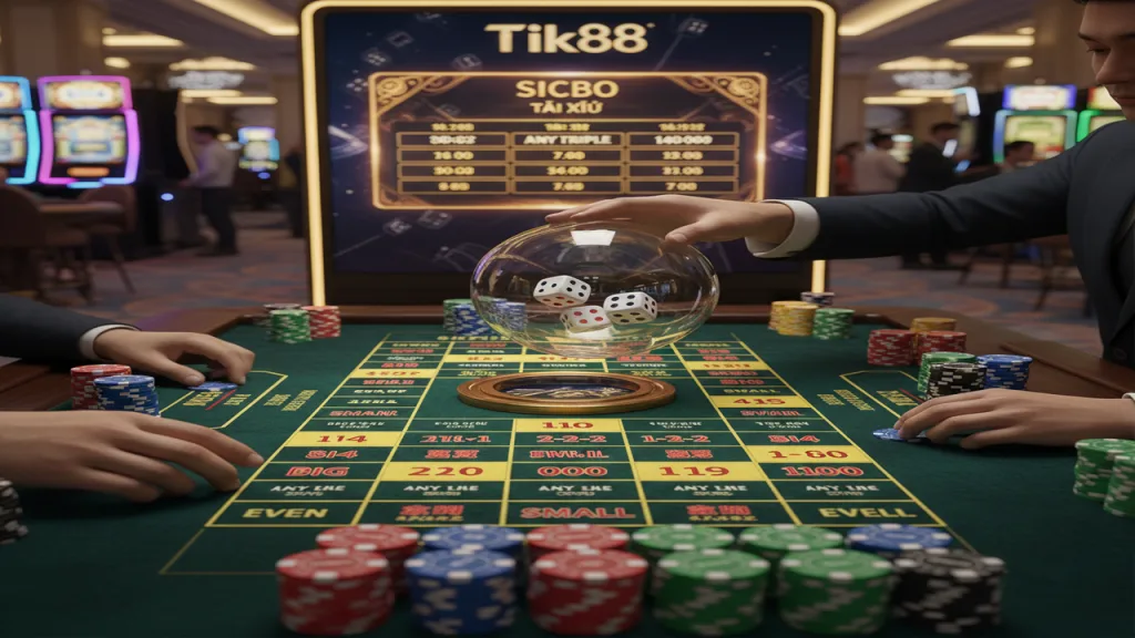 Hướng dẫn chơi Sicbo (Tài Xỉu sòng bài) chi tiết Tik88