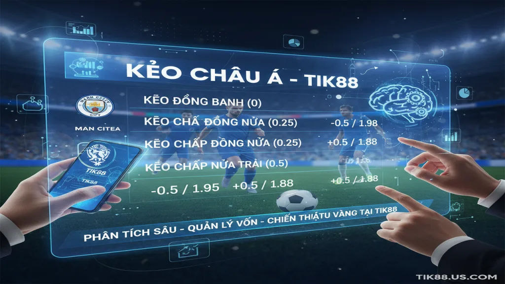 Hướng dẫn cách đọc kèo Châu Á Tik88