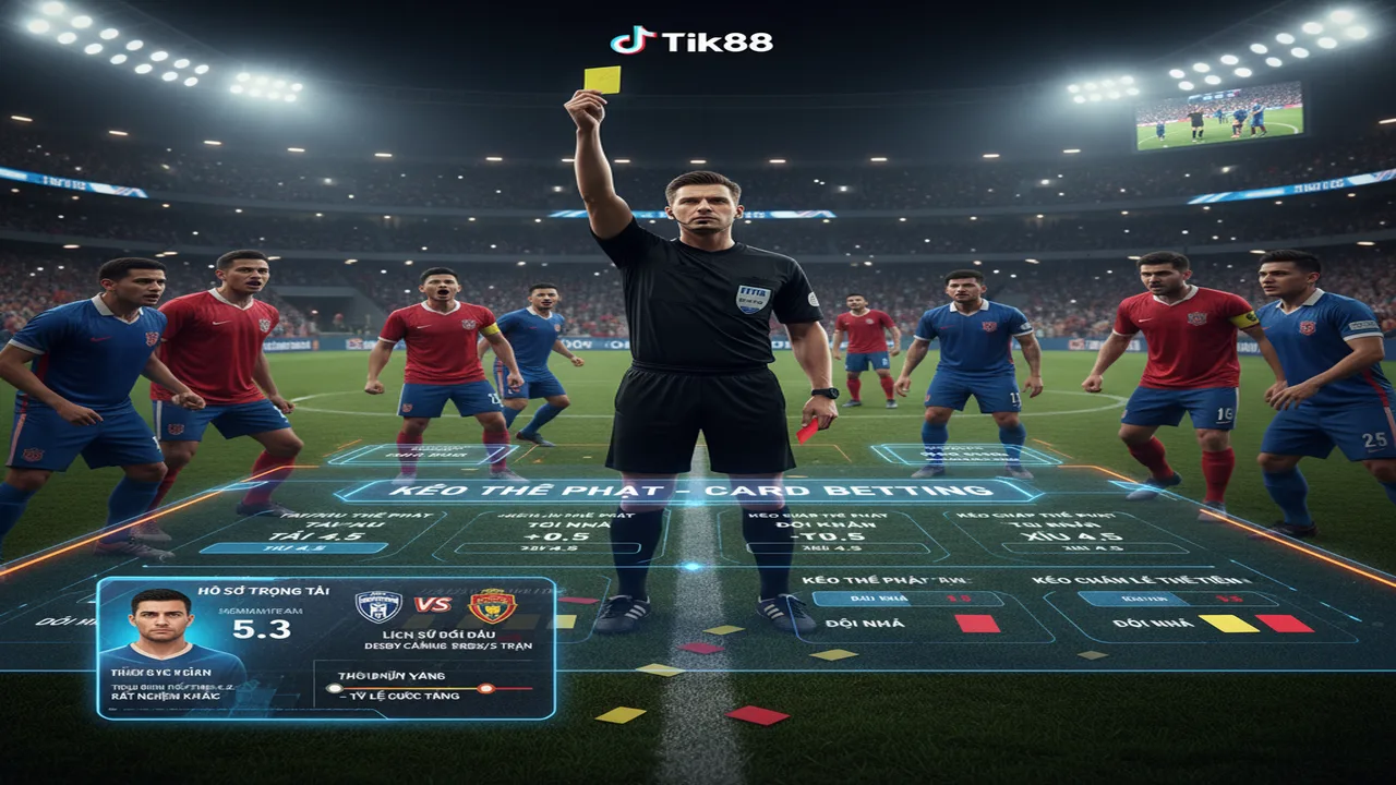 Kèo thẻ phạt là gì? Kinh nghiệm bắt kèo thẻ phạt ít người biết Tik88