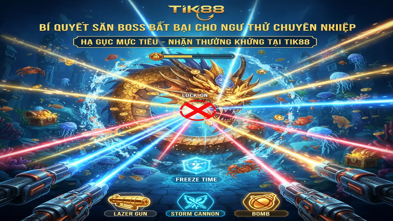 Mẹo săn Boss trong Bắn cá: Diệt cá lớn nhanh nhất Tik88