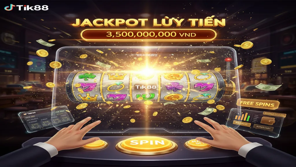 Cách chơi Nổ hũ Jackpot lũy tiến (Progressive) Tik88